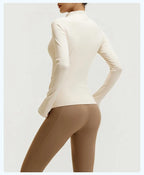 Yoga Set 3-teilig, Gym Kleidung, Sportbekleidung, Yoga Anzüge für Damen, Langarm Crop Top, Fitness Set, Trainingsanzüge, Sport-BH, Gym Leggings