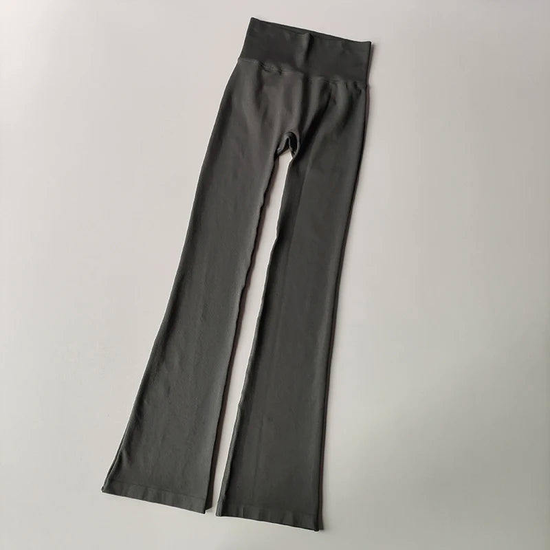 High-Waist Kompressionshose ohne sichtbare Nähte, Mikro-Schlag Yoga Outdoor-Bekleidung Nahtlose Elastische Fitnesshose Shaping Leggings