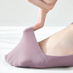 5 Paar Damen Socken Atmungsaktive Unsichtbare Silikon Anti-Rutsch Einfarbige Bootssocken Bequeme Hochwertige No-Show Socken Ultra-dünn