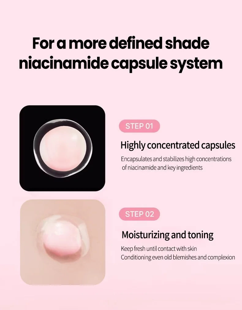 Koreanische rosa Kollagen PDRN Kapselcreme mit Niacinamid Creme für ungleichmäßigen Hautton Leichte Gesichtsfeuchtigkeitspflege Nicht fettende Pflege
