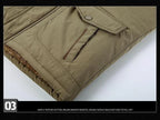 Herren Winterjacke Fleece-Futter Outdoor Parka Mantel Kapuzen-Windbreaker Militär Dick Warme Oberbekleidung Große Größe 6XL Multi-Taschen