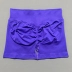 HISTELLO Impacts Shorts 4.5" Women Fitness Sports Biker Shorts Low Waist Gym Short Workout Scrunch Butt Yoga Seamless Leggings