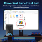 Launchbox 2T Spiele-Festplatte für PS4/PS3/PS2/Wii/WiiU/GAMECUBE etc. mit über 4200 3D/PC-Spielen, tragbare Spielekonsole für Laptops