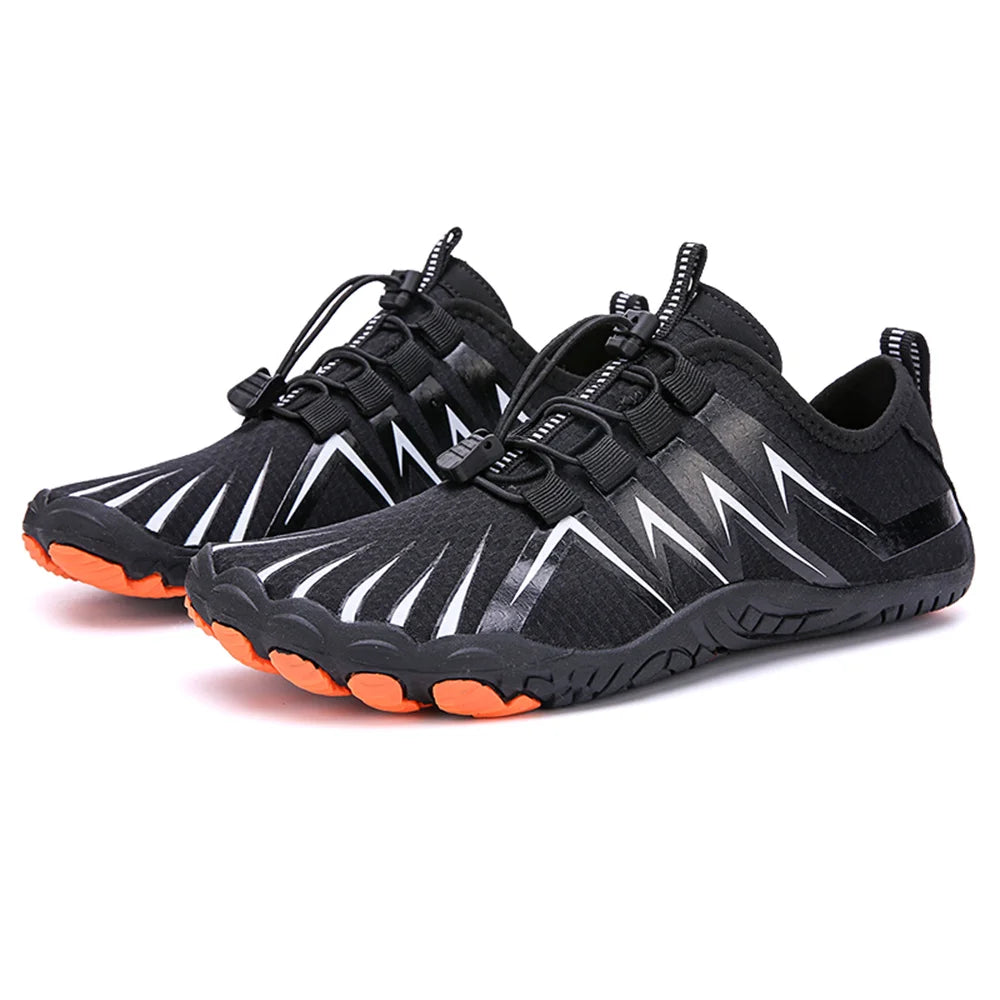 Unisex-Schnelltrocknende Wasserschuhe Herren Damen Bunte Strand-Schwimm-Surf-Wasserschuhe Paar Barfuß-Upstream-Sneaker