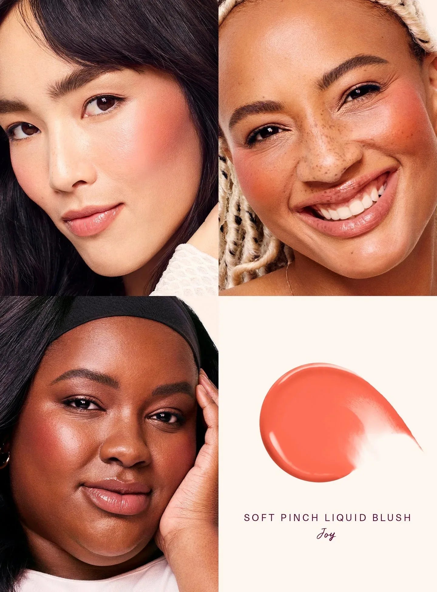 Rare Beauty Happy Lucky Love Blush Long Lasting Plump Seamless Liquid Blush Dewy Waterproof Mositure Face Women Cosmetic Makeup