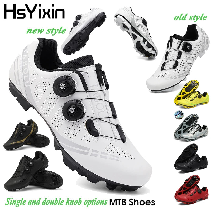 Fahrradschuhe aktualisiertes Modell MTB Fahrrad Herren Rennen Wettkampf selbstsichernd Speed Fahrrad Sportschuhe Damen Spd Cleats Radschuhe