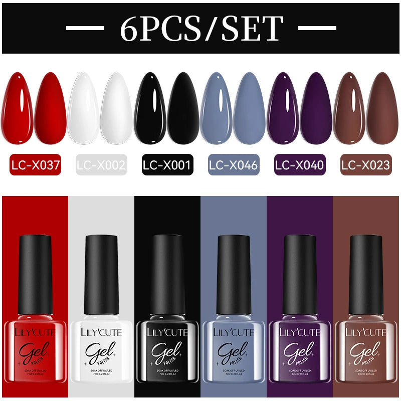 LILYCUTE Nagelgel-Politur-Set, Rosa Grün, Frühling, DIY-Nagelkunst-Design, lang anhaltend, Soak Off UV Gel, Maniküre, Malgel, Vernis-Kit