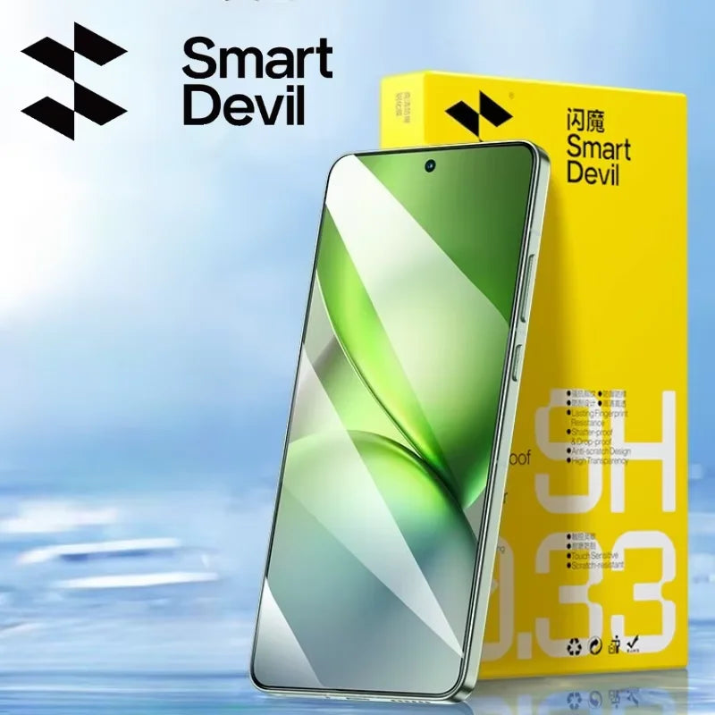 SmartDevil 2 Stück Displayschutzfolie für Vivo X200 Pro Mini X300 HD Anti-Blaulicht Gehärtetes Glas Nicht vollflächig Anti-Fingerabdruck