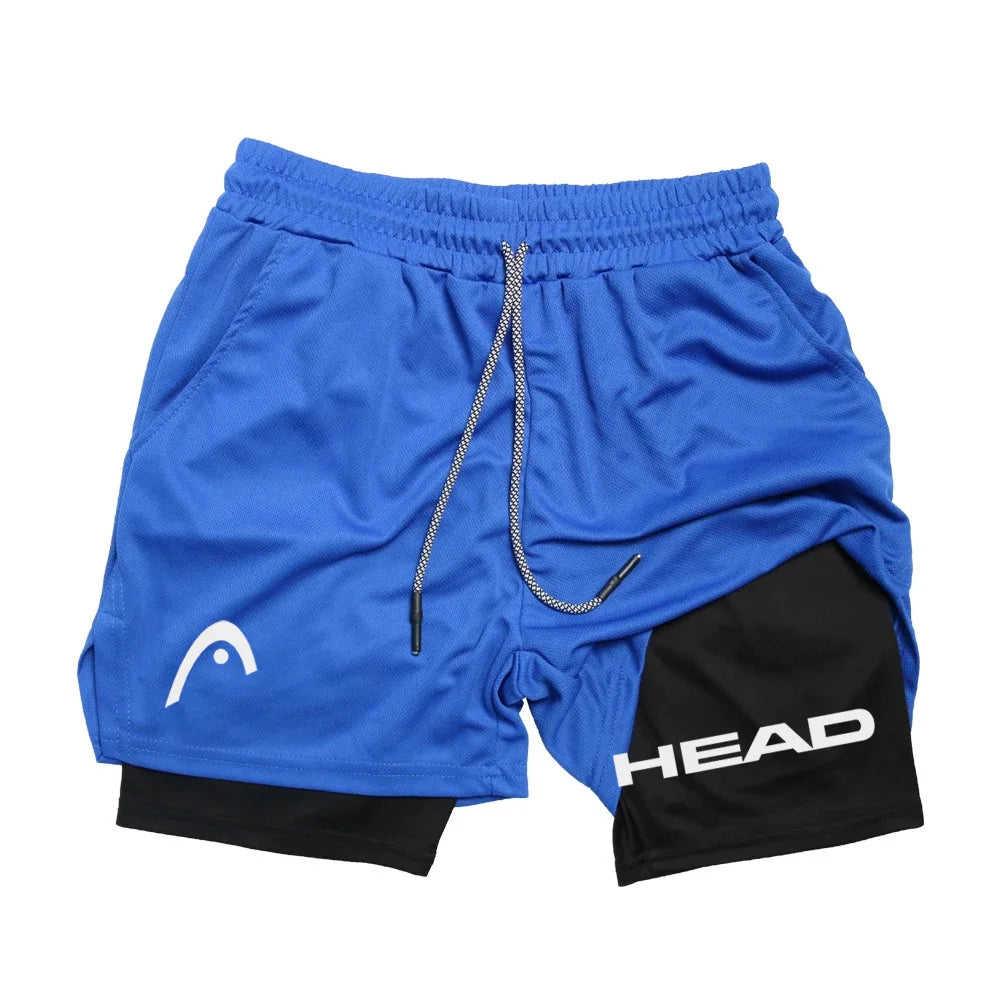Anime Berserk Herren-Laufshorts Fitnessstudio Training 2-in-1 Sport Schnelltrocknend Workout Jogging Doppelschicht Sommer