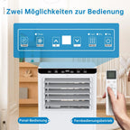 7000 BTU mobile Klimaanlage, 3-in-1 Kühlentfeuchter & Ventilator, 2 Geschwindigkeiten, keine externe Einheit, leise für Räume bis 30 m²