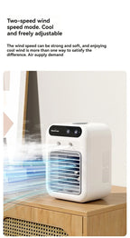 Kabelloser Klimaanlagen-Mini-Ventilator, tragbarer Luftkühler, 500 ml Eiswassersprühbefeuchter für den Heimgebrauch, Klimaanlagen-Nebelventilator, USB