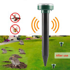 4/8X Solar-Vertreiber Solarbetrieben Ultraschall Sonic Maus Maulwurf Schädlings Nagetier Abwehr Vibrationswelle Garten Rasen Bauernhof Feld Außenbereich