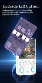 R36Ultra 4,0-Zoll Retro-Handheld-Spielkonsole 128 GB Tragbarer Videoplayer Open-Source-Linux-System zum Spielen