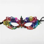 Neue Damen Hollow Lace Gesichtsmaske Maskerade Sexy Cosplay Abschlussball Party Requisiten Kostüm Maske Nachtclub Halloween Schwarze Augenmaske