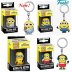 Funko Pop Neu Ich Einfach Unverbesserlich Minions OTTO STUART KEVIN CARL Pyjama Bob Agnes Taschenschlüsselanhänger Kinderspielzeug