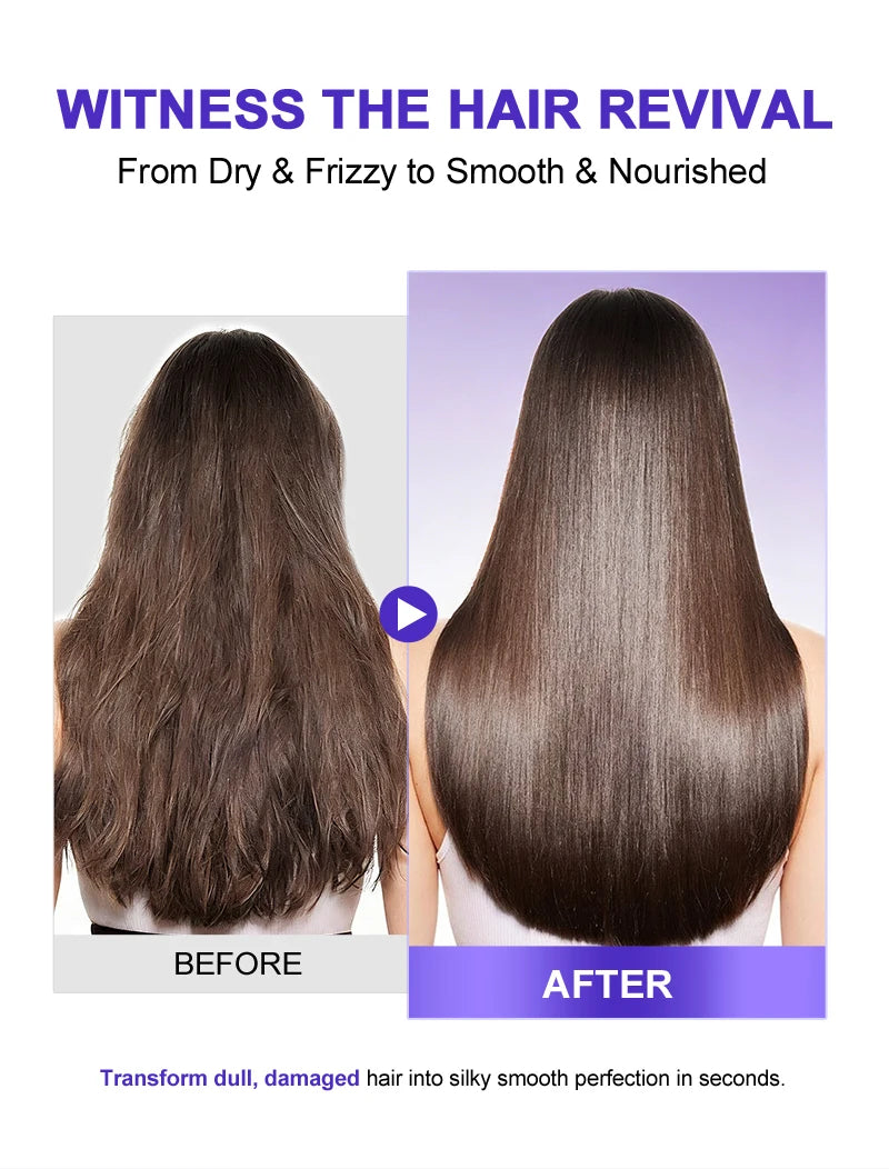 PURC Keratin Haarkur Leave-In Haarmaske Glättung Reparatur Geschädigtes Frizz Glattes Glänzendes Haar Creme Haarpflegeprodukte