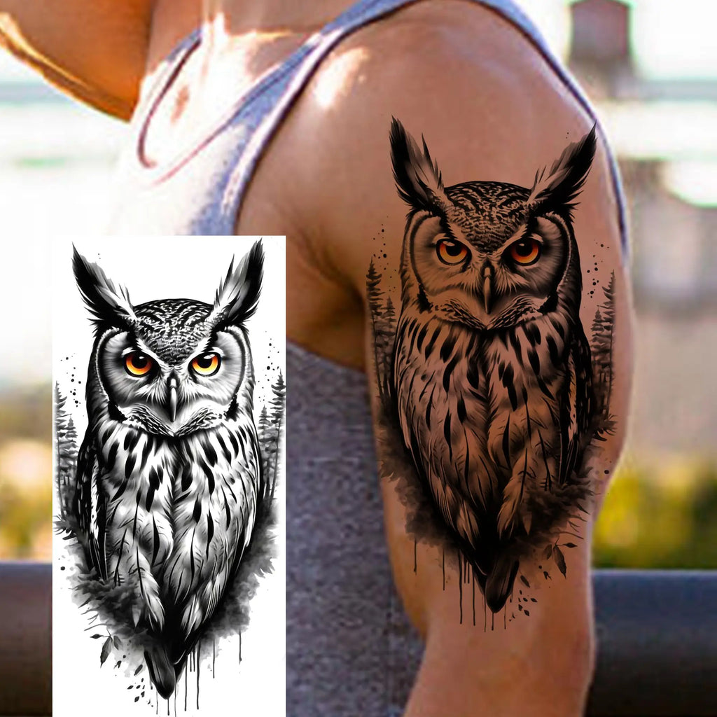 1 Blatt Kobra Schlange Drache Skorpion Temporäre Tattoos für Männer Frauen Wasserdicht Langlebig Löwe Tiger Wolf Fake Tattoo Aufkleber