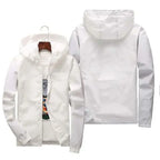 Maßgeschneiderte Reise-Team Zipperjacke, Kapuzen-Unisex-UV-beständige, wasserdichte Jacke für Herren und Damen, Oberbekleidung, Frühling, Sommer,
