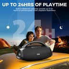 W-KING 200W RMS Portable Bluetooth Lautsprecher, Massive Bass Party Boombox IPX7 Wasserdichter Lautsprecher Groß, Lauter Outdoor Lautsprecher