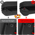 Aufbewahrungsbox für Steam Deck OLED Konsole mit Tragegriff, stoßfeste Hartschalen-EVA-Tasche mit Reißverschluss und Netztasche für Kabel und Ladegerät
