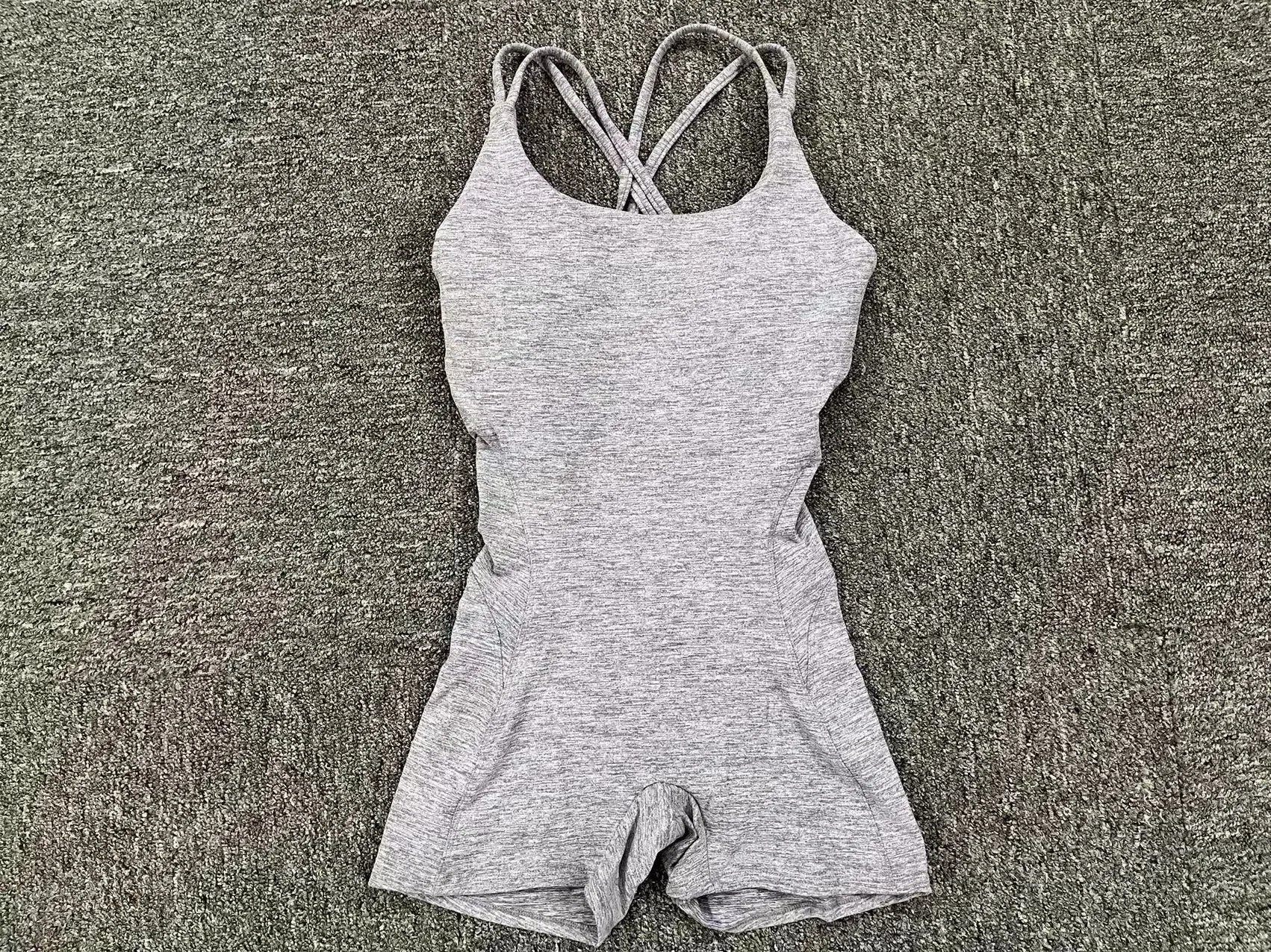 Gepolsterter Activewear Gym Yoga Bodysuit Damen Fitness Kleidung Damen Workout Weibliche Sportoutfit Anzüge Trainings Jumpsuit