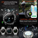 2026New Military T-Rex3 GPS Map Navigation Smart Watch 2GB RAM 1.43-inch AMOLED Screen 30M Waterproof Call Sports Smartwatch Men