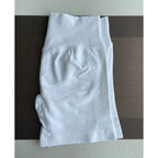 TKITK Shorts Nahtlose Yogahosen Damen Fitness Outfits Shark Bite Shorts für Fitnessstudio Laufen Radfahren Leggings