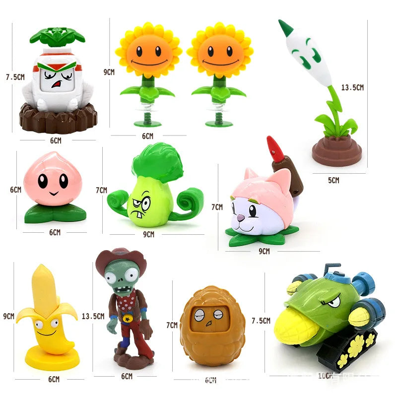 PLANTS VS ZOMBIES Verrückter Dave Spiel Actionfigur Straßensperre Eimer Totengräber Zombie Modell Puppe Kinderspielzeug Kindergeschenke