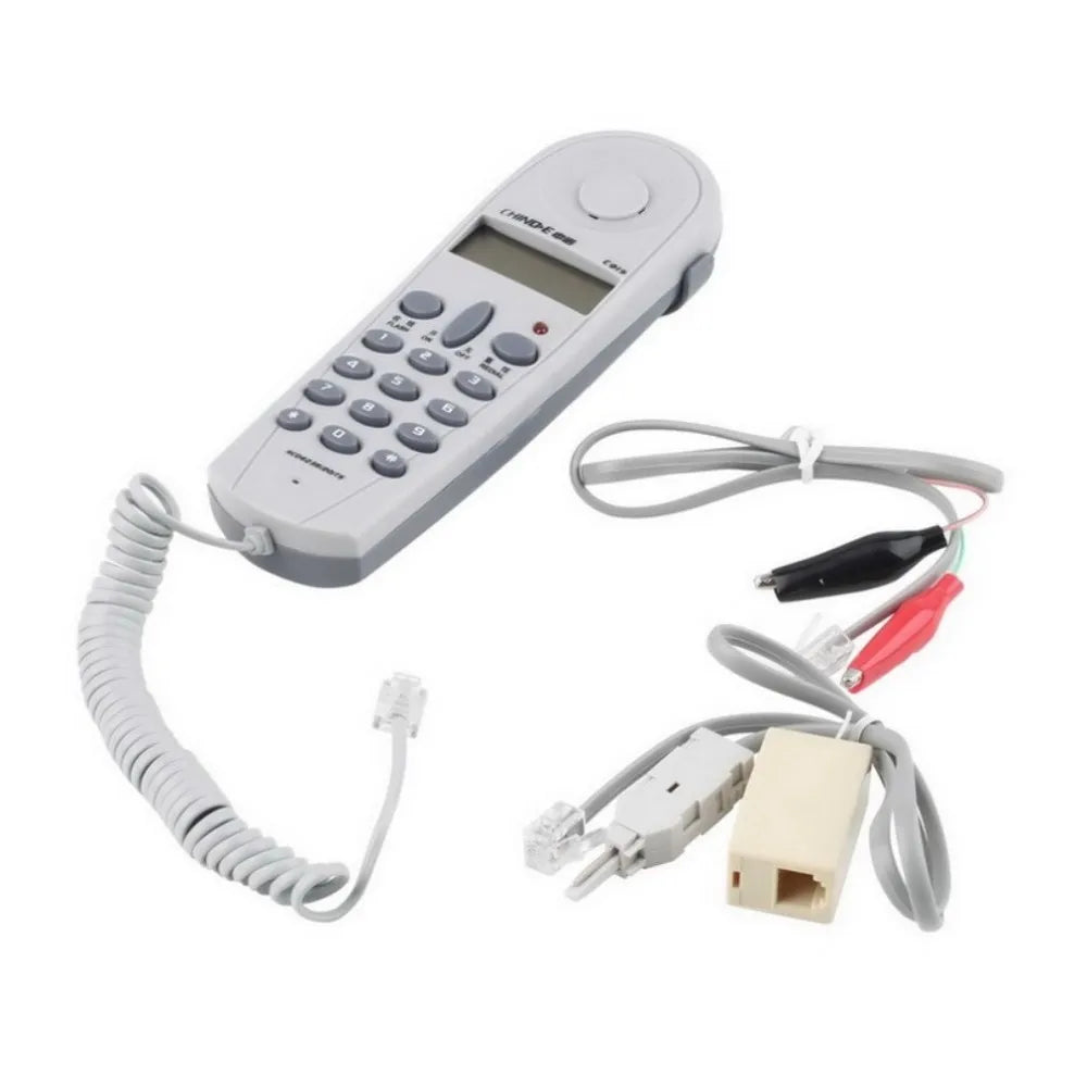 Hot C019 Telefonprüfgerät für Techniker, Netzwerk-Kabel-Set, professionelles Gerät C019 zur Überprüfung von Telefonleitungsfehlern