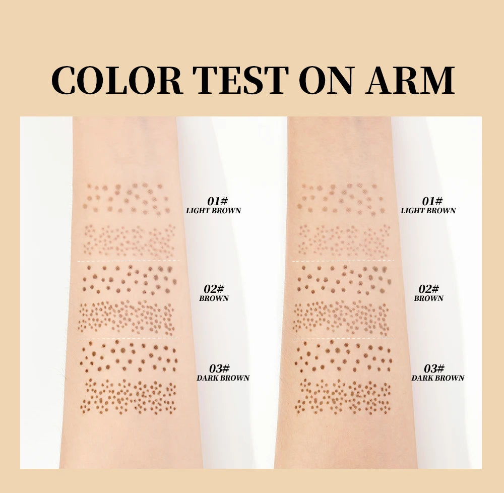 Qibest 2-In-1 Freckle Pen with Gourd-Shaped Head, Natural and Realistic, Sweat-Proof, Double-Ended Stamp Dot Pen Cosmetic Stick