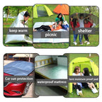 Aluminiumfolie Feuchtigkeitsdichte Unterlage Outdoor Camping Wasserdichte Zeltunterlage Tragbare Picknickmatte Leichte Wander Schlafunterlage
