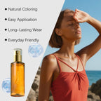 Selbstbräunungsspray natürlicher bräunungsloser Bräuner für Gesicht und Körper feuchtigkeitsspendendes, leichtes bräunungsloses Spray, natürlicher Braunton, gleichmäßiger Glanz