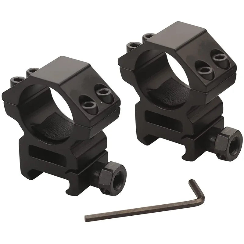 2 Stück Zielfernrohrmontagering für Durchmesser 25,4 mm 30 mm 35 mm taktisches Zielfernrohr Taschenlampe 11 mm 20 mm Picatinny-Schienenmontagezubehör