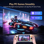 K56 Android 14 tragbare Gaming-Konsole mit 5,5-Zoll-Touchscreen und über 50 Retro-Videospiel-Emulatoren für DC/MAME/SS