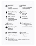 SERVO 18SE MINI Kleines Android Smartphone 3G WCDMA Dual SIM-Karte 2GB+16GB Play Store Wi-Fi Gesichtserkennung 3.0 Zoll Mini Smartphones