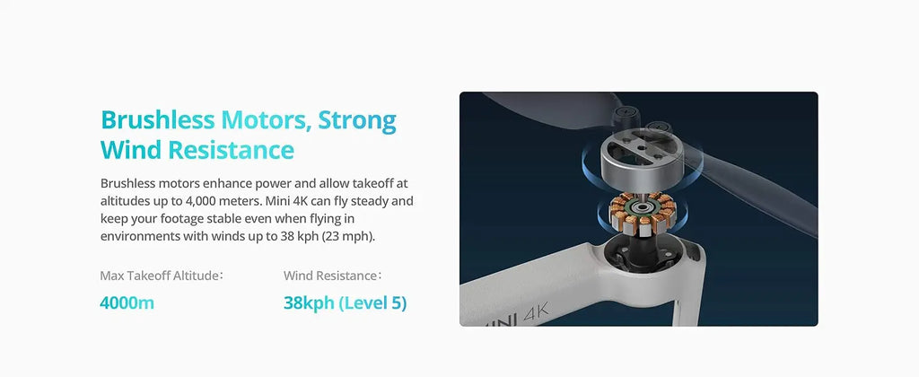 DJI Mini 4K Drohne Kamera 249g 3-Achsen Gimbal Stabilisierung 10km Videoübertragung Auto Rückkehr Widerstand Lange Akkulaufzeit Original C0