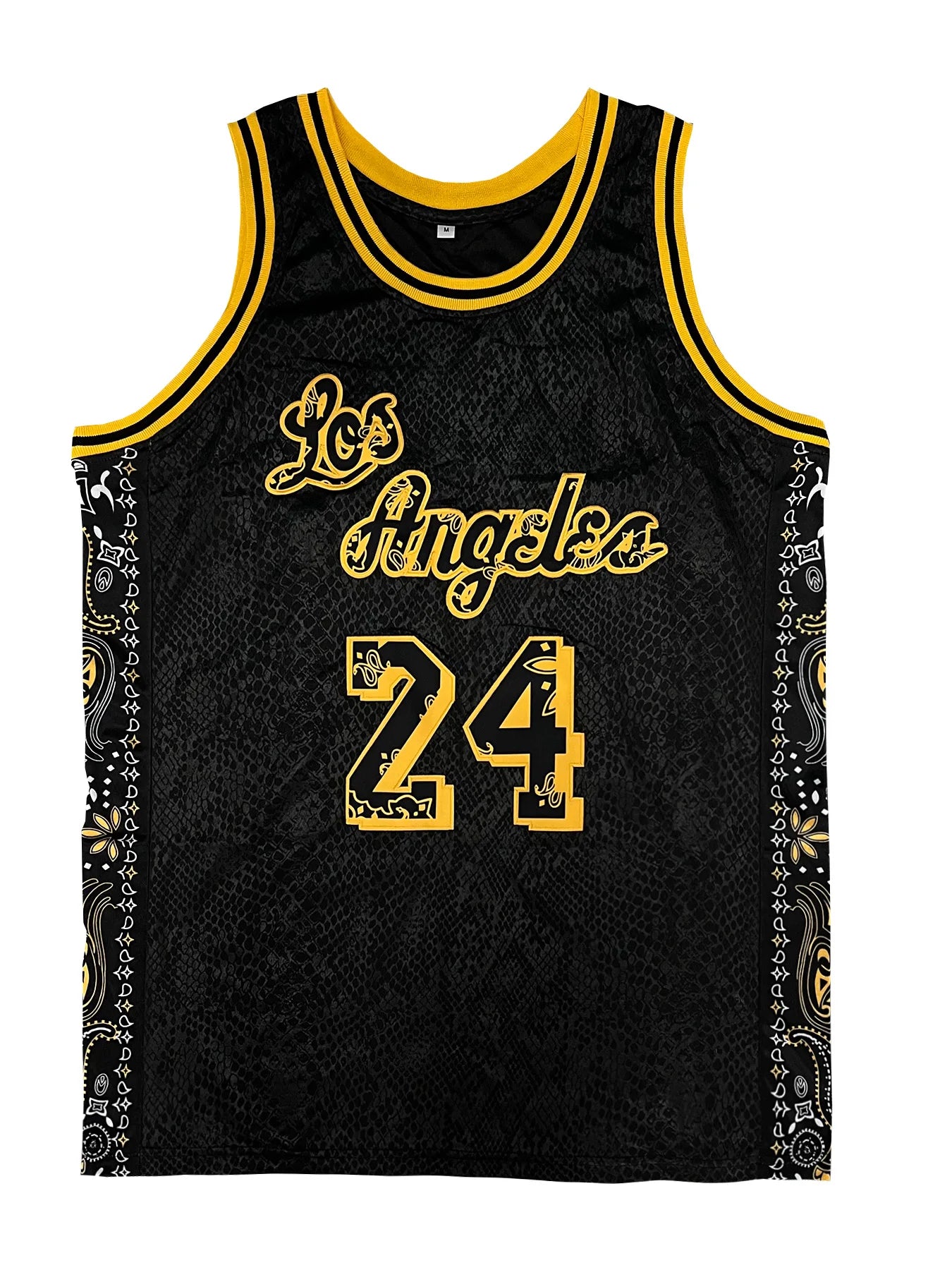 Herren ärmelloses Basketballtrikot, Schlangenhaut-Weste mit gesticktem Schriftzug, locker sitzend, Sportuniform für Herrenbekleidung im Sommer