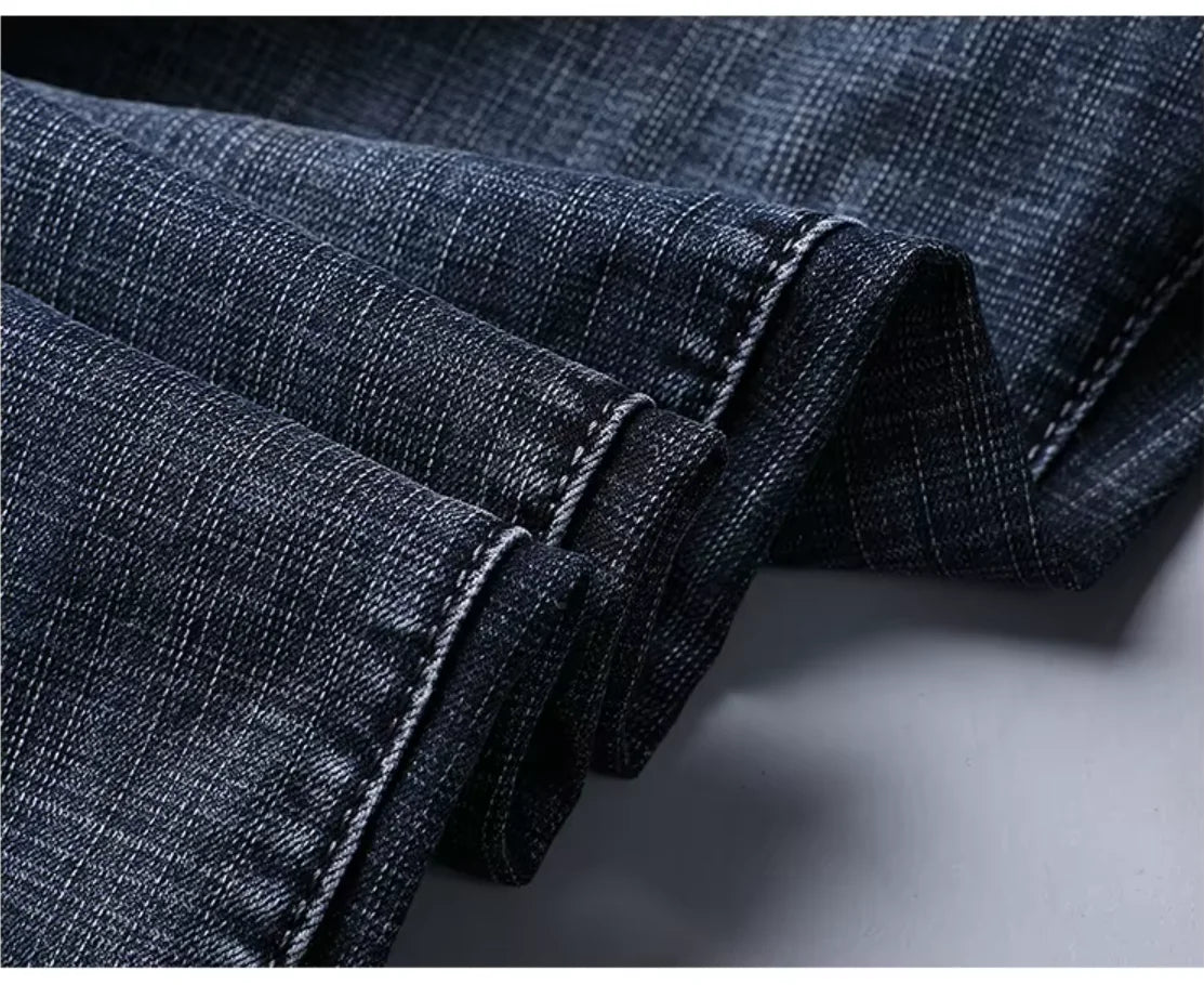 Wthinlee Neue Business Herren Jeans Lässig Gerade Stretch Mode Klassische Blau Schwarz Arbeit Denim Hose Hosen Herren Kleidung