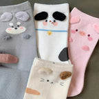 Mode Süß Niedlich 3D Tierohren Schwein Strumpfwaren Winter Warme Cartoon-Socken für Kinder Harajuku Baumwolle Weiche Hausschuhsocke
