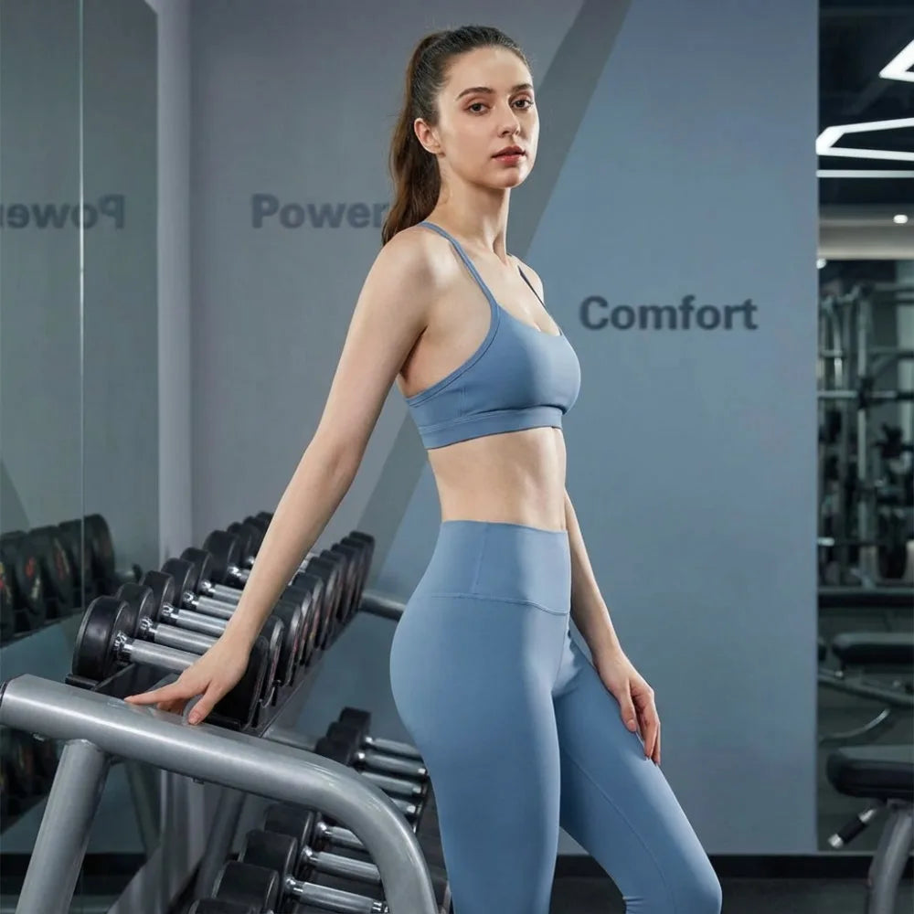 Activewear Set 2-teilig: Sport-BH & High Waist Leggings, Workout-Outfit für Yoga, Laufen, Fitness & Gym Kleidung für Damen