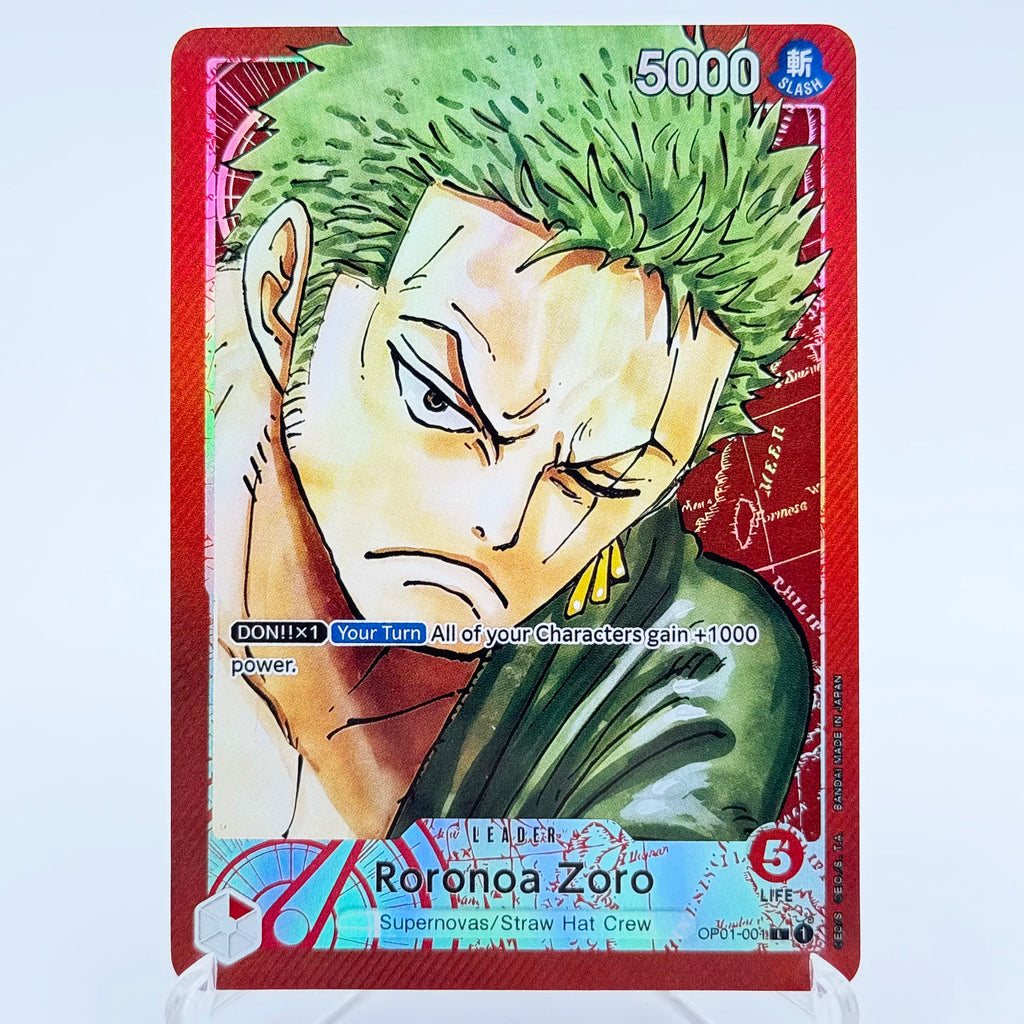 One Piece Roronoa Zoro Serien-Set Championship Treasure Cup Promo Anime Sammlerstücke DIY Replik-Karten Texturkarte