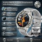 2026New Military T-Rex3 GPS Map Navigation Smart Watch 2GB RAM 1.43-inch AMOLED Screen 30M Waterproof Call Sports Smartwatch Men
