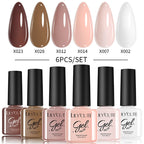 LILYCUTE Nagelgel-Politur-Set, Rosa Grün, Frühling, DIY-Nagelkunst-Design, lang anhaltend, Soak Off UV Gel, Maniküre, Malgel, Vernis-Kit