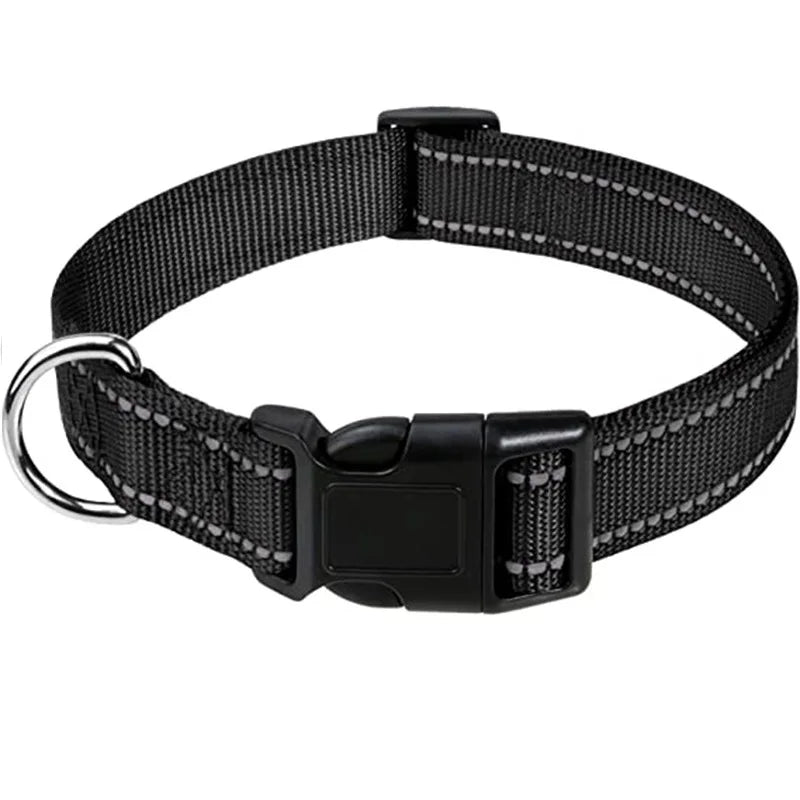 Pet Dog Collar Nylon Reflective Neck Collar for Small Medium Large Dog Pet Leash Collars for Dog Supplies Pet Accessories