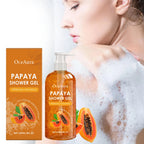 Papaya Whitening Duschgel Peeling Verblassen von Pigmentflecken Langanhaltender Duft Erfrischend Reguliert Öl Feuchtigkeitsspendend Reichhaltiger Schaum Körperwaschmittel
