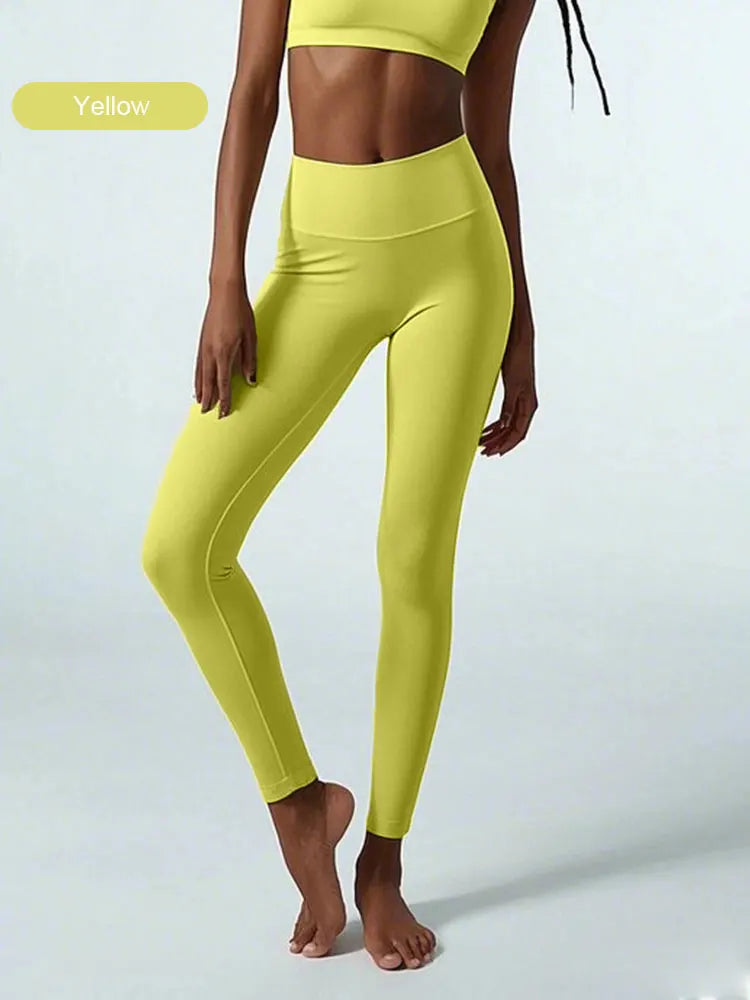 Sommerschlussverkauf High-Waist Yoga-Hose – 4-Wege-Stretch schnelltrocknende Leggings für Laufen Radfahren Fitnessstudio-Training