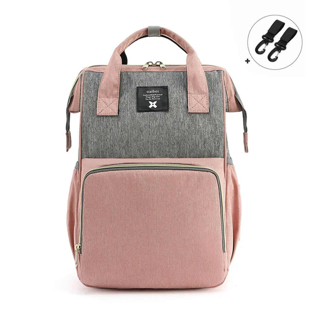 Wickeltasche Baby Wickeltasche Wasserdichter Rucksack Mode Mama Mutterschaft Markenrucksack für Mütter