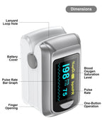 【Lokalversand】HealthTree Fingerpulsoximeter Blutsauerstoffsättigung SpO2 PI Oximeter Pulsoximeter Bluetooth APP-Steuerung