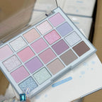 DIKALU 20-Farben Koreanische Lidschatten-Palette mit geringer Sättigung Matt Wasserfest Braun Rosa Lidschatten-Palette Langanhaltendes Tages-Make-up