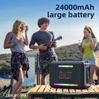 zealot-S95 Tragbarer Bluetooth-Lautsprecher Wasserdicht 120W Hohe Leistung RGB Buntes Licht Kabelloser Subwoofer 360 Stereo Surround TWS
